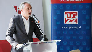 Lider OPZZ Piotr Ostrowski