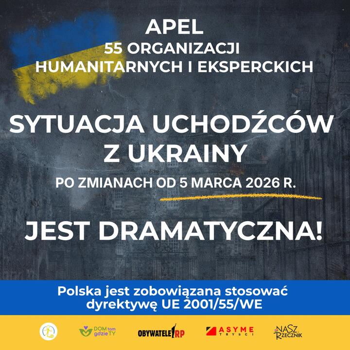 Apel organizacji pozarządowych