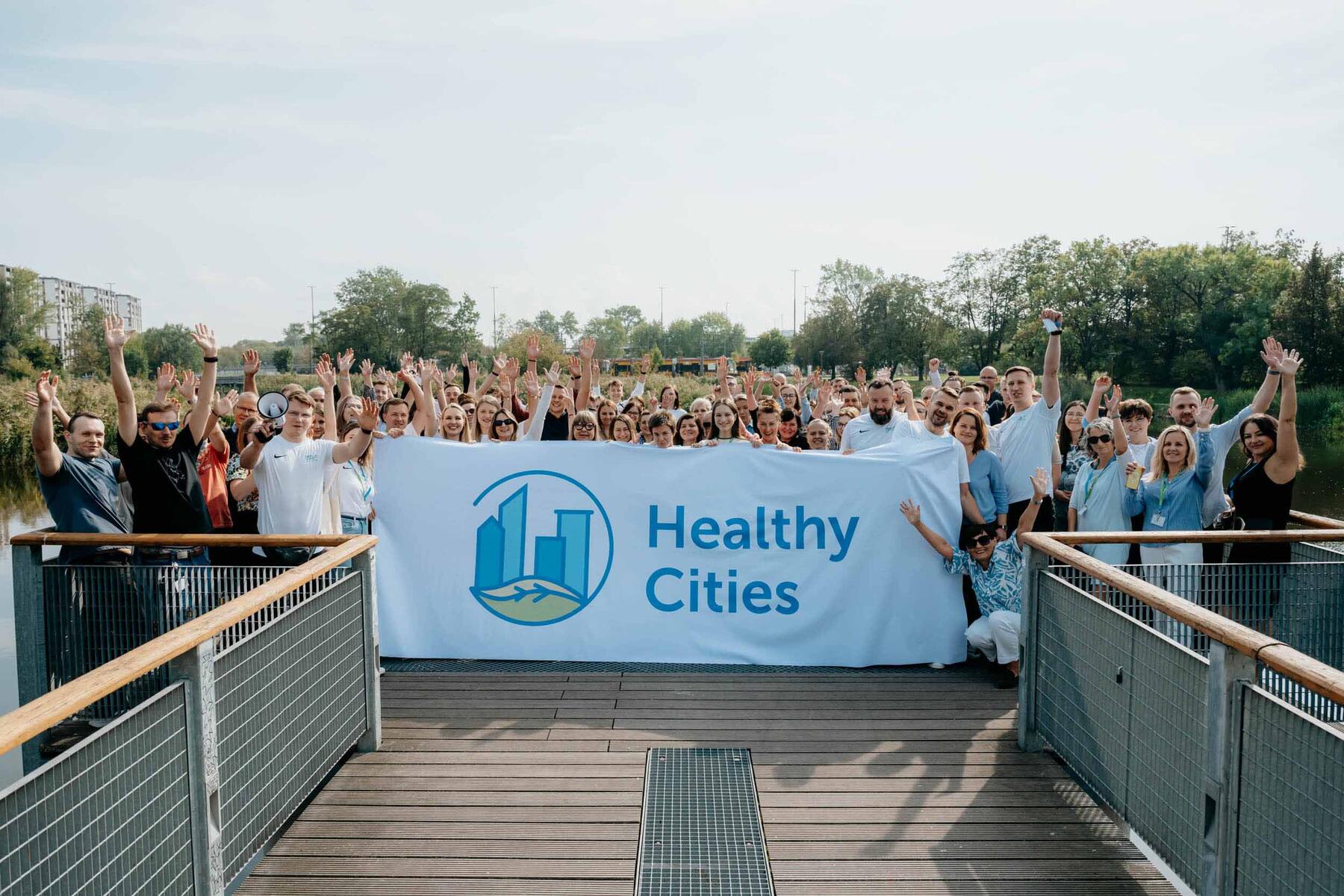 Images of People walking in Healthy Cities events throughout ELA & LUXMED