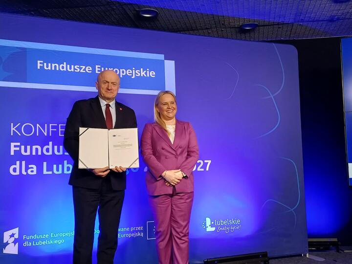 Marszałek Lubelszczyzny i dyrektor Anna Brzyska