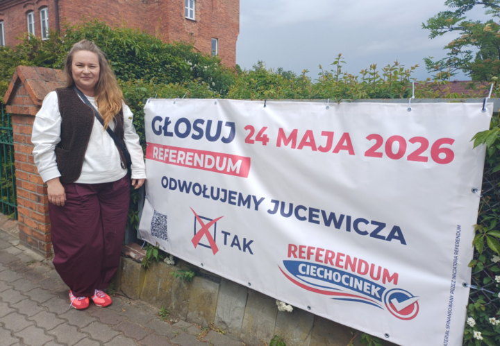 Marta Modrzejewska-Komosińska z Inicjatywy Referendalnej