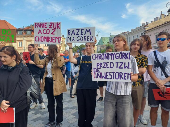 Protest przed lubelskim ratuszem