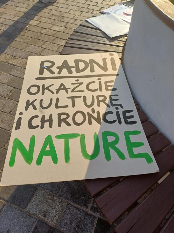 Protest przed ratuszem w Lublinie